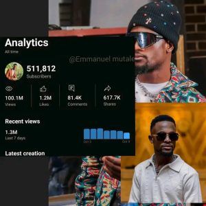 Chile One MrZambia Celebrates 100 Million YouTube Views & Over 511,000 Subscribers